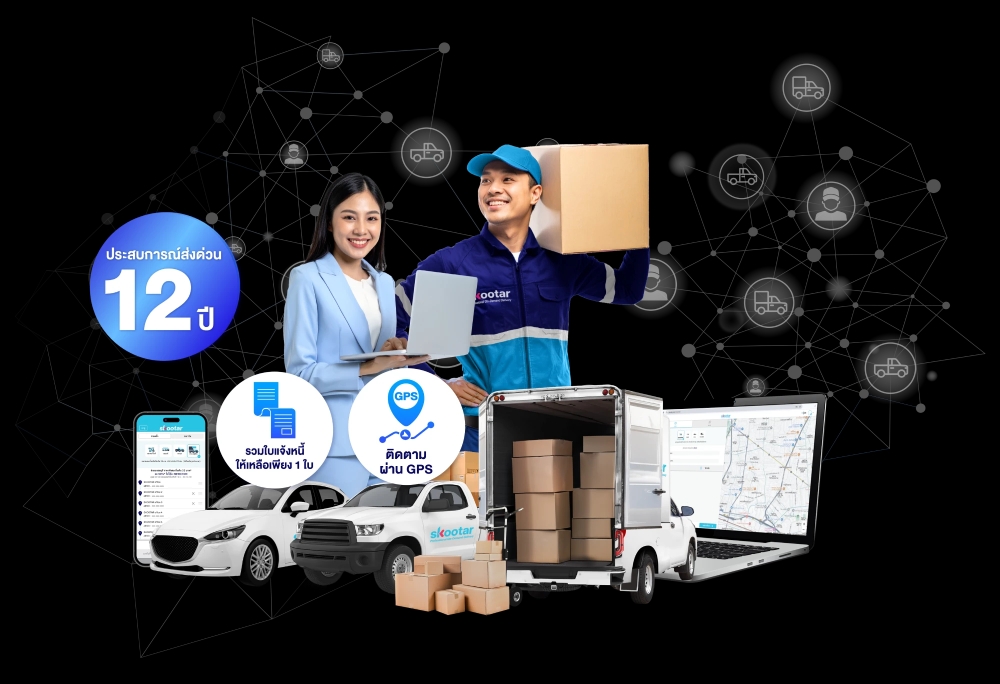 บริการส่งด่วน , ส่งพัสดุด่วน , แมสเซ็นเจอร์ส่งเอกสาร , ส่งอาหาร , รถขนของ